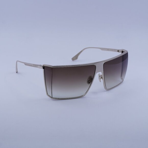 Victoria Beckham VB249S 714 Sunglasses Gold Rectangle Frame, Brown Lenses - Picture 1 of 9